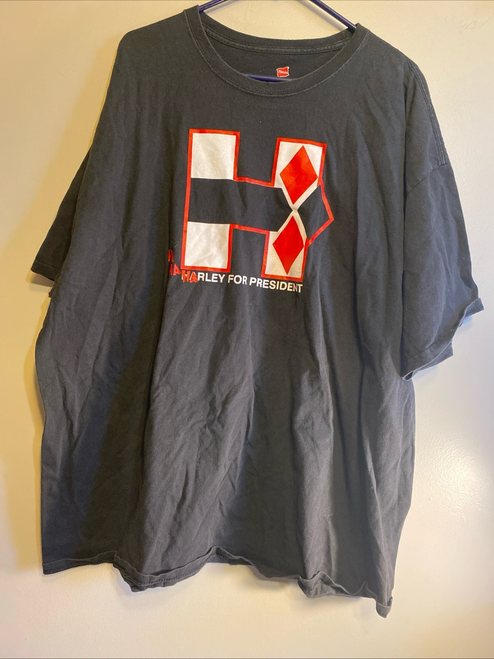 Harley Quinn Shirt Men’s 3XL‎ Black Graphic Harley For President T-shirt